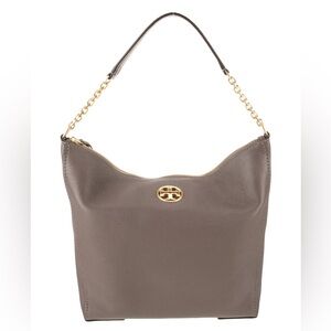 TORY BURCH CARTER SLOUCHY PEBBLE LEATHER HOBO